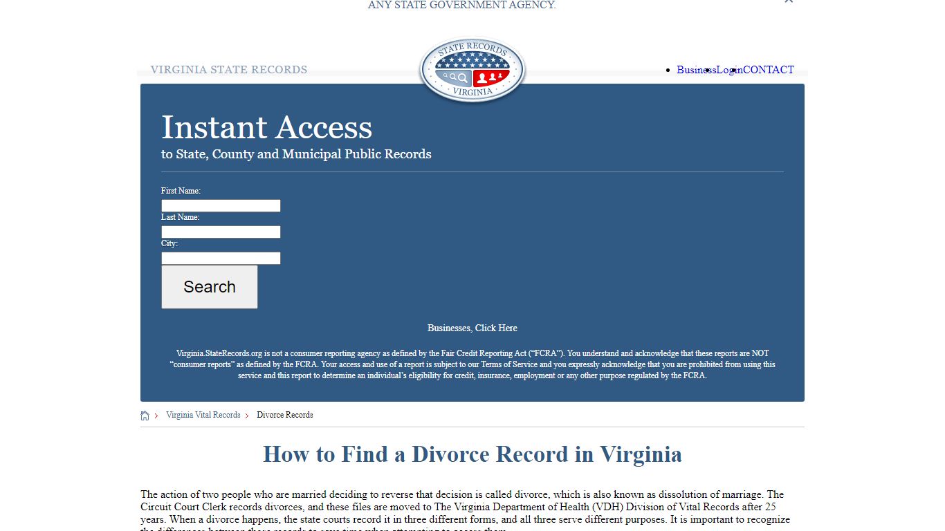 How to Find a Divorce Record in Virginia